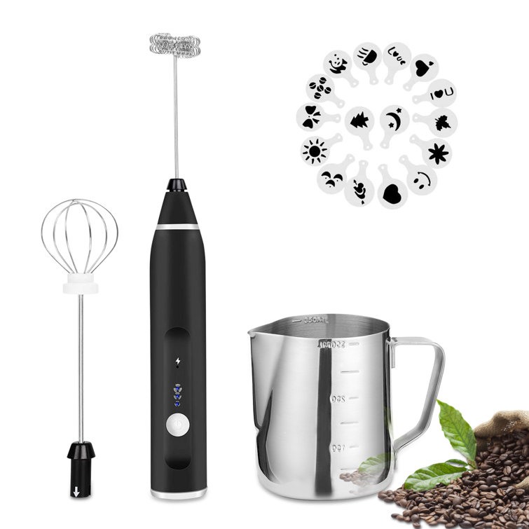 Fitnate Electric Handheld Milk Frother Stainless Steel Whisk & Reviews